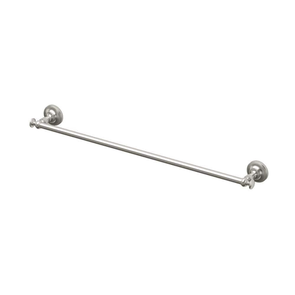 Gatco Tavern 24 In Towel Bar In Satin Nickel 4020 The Home Depot   Satin Nickel Gatco Towel Bars 4020 64 1000 