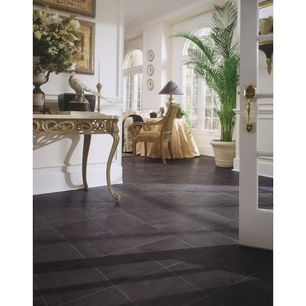 Home Decorators Collection Black Slate 8 mm Thick x 12 in. Wide x 47 in. Length Click Lock Laminate Flooring (18.56 sq. ft. / case)