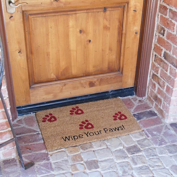 Rubber-Cal Adorable Doggie Door Mat Kit - 18 inch x 30 inch - 2 Doormats, Size: 18 x 30