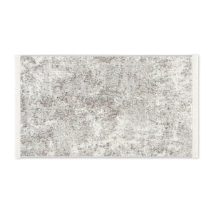 Everyday Rein Abstract Cloud Grey 2 ft. x 3 ft. Machine Washable Area Rug