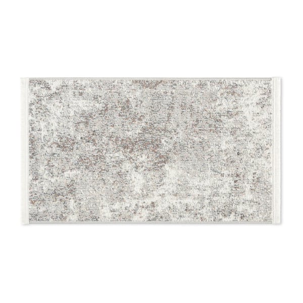 TOWN & COUNTRY LIVING Everyday Rein Abstract Cloud Grey 2 ft. x 3 ft. Machine Washable Area Rug