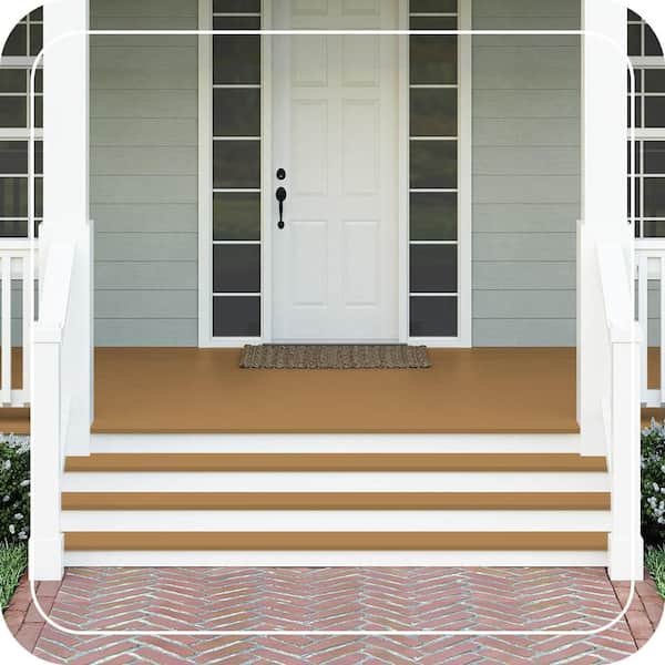 5 gal. #S290-6 Golden Rice Textured Low-Lustre Enamel Interior/Exterior Porch and Patio Anti-Slip Floor Paint