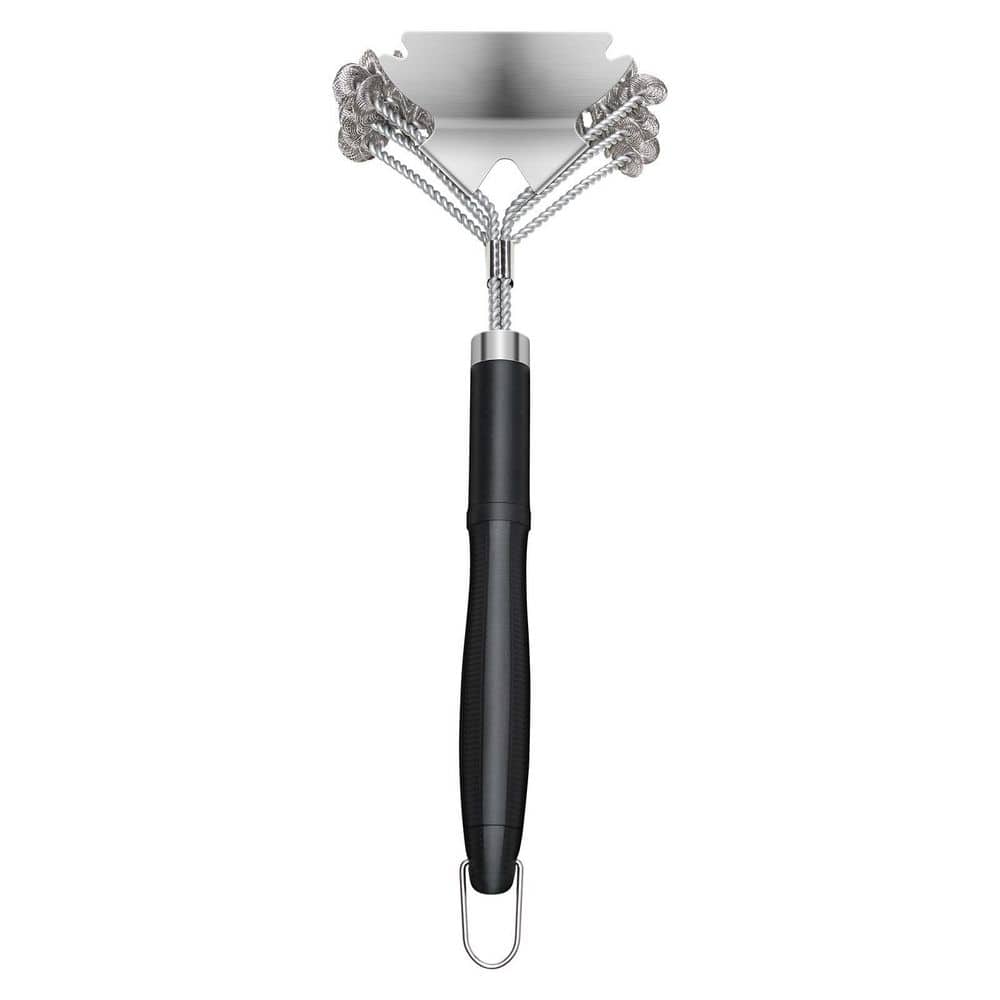 Grill Brush and Scraper, BBQ Brush for Outdoor Grills, Stainless Steel Woven Wire, Bristle Free Barbecue Brushes, 17 in. price history on PriceWatchPro