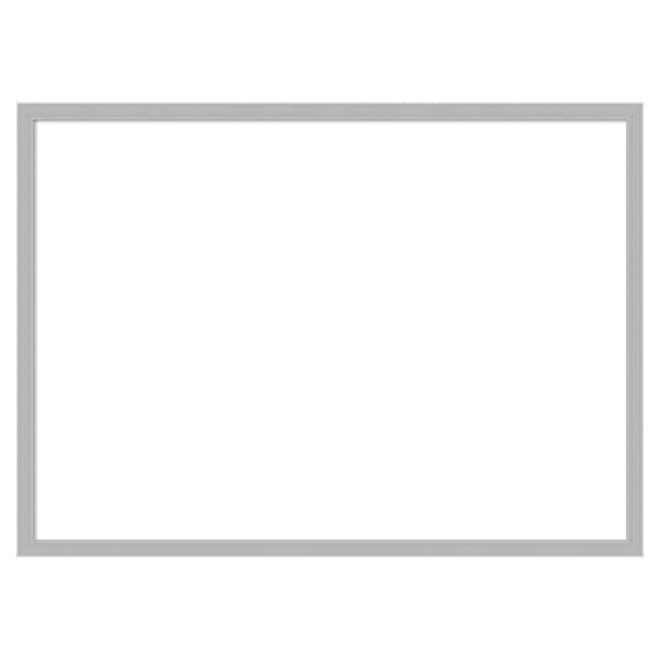 Amanti Art Hera Chrome 29 in. x 21 in. Polystyrene Framed Dry Erase Magnetic Memo Board