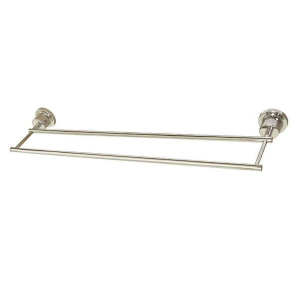 Kingston Brass Concord 30 in. Wall Mount Dual Towel Bar in Polished Nickel