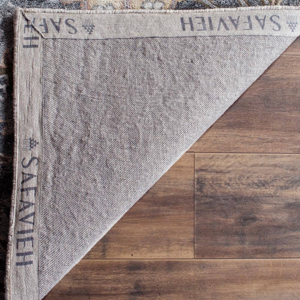 Bella 4' x 6' Gray and Multi Hand-Tufted Wool Rug