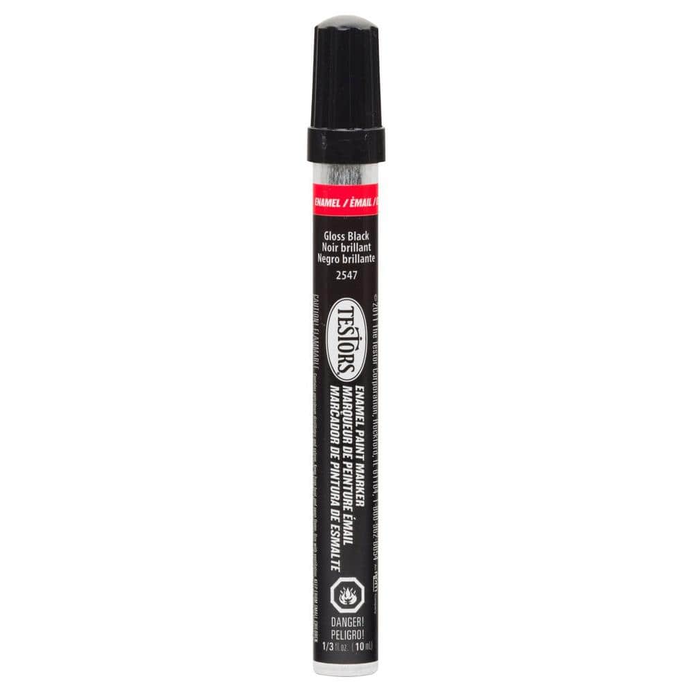 Testors Gloss Black Enamel Paint Marker (6-Pack) -  2547C