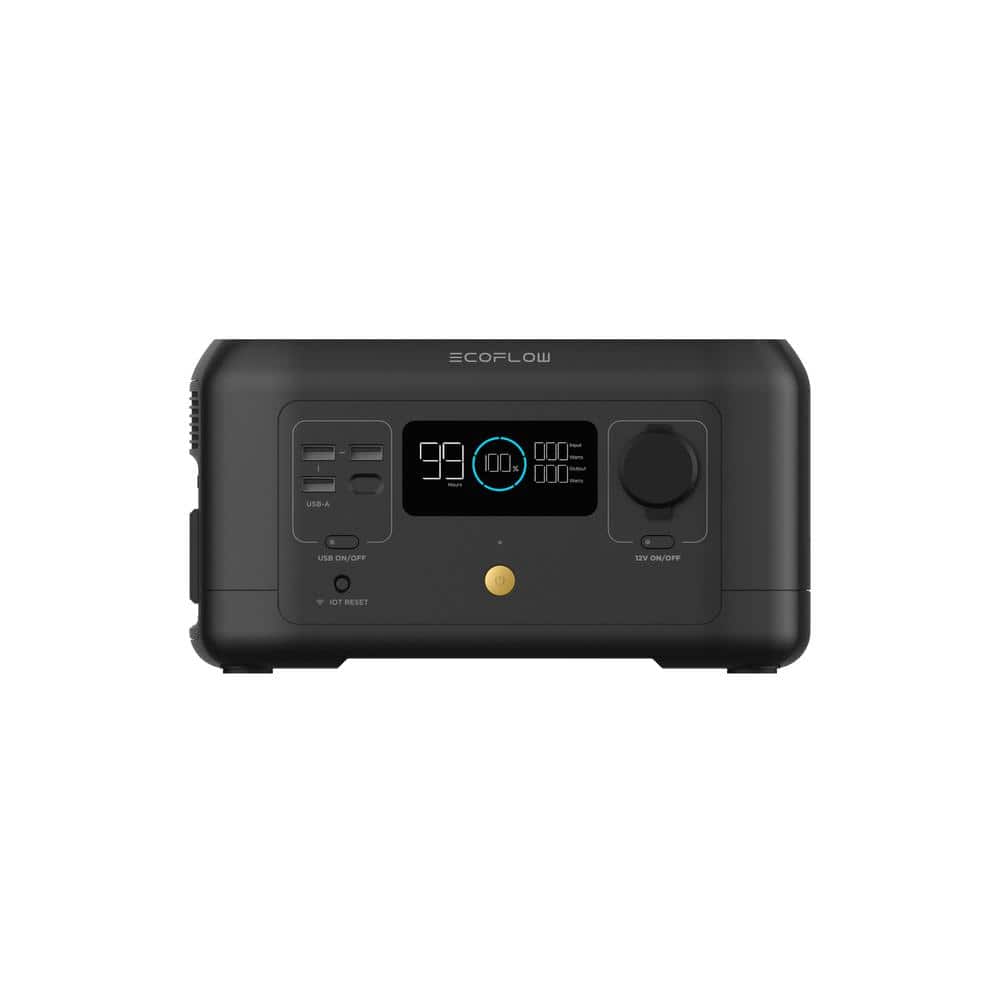 300-Watt Continuous 500-Watt Peak Push Button Start, 210Wh Solar Generator 