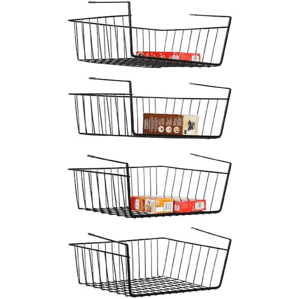 Oumilen Under Shelf Basket, Set of 4 Under Cabinet Basket Storage