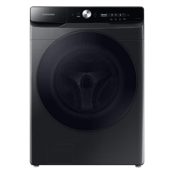 Samsung 5 cu. ft. Smart High-Efficiency Front Load Washer with Smart Dial and Super Speed in Brushed Black