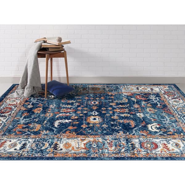 AMER Rugs SNA589119 Sanya 5 Sky Blue Power-Loomed Rug 8'9x11'9 AMER Rugs SNA589119 Sanya 5 Sky Blue Power-Loomed Rug 8'9x11'9