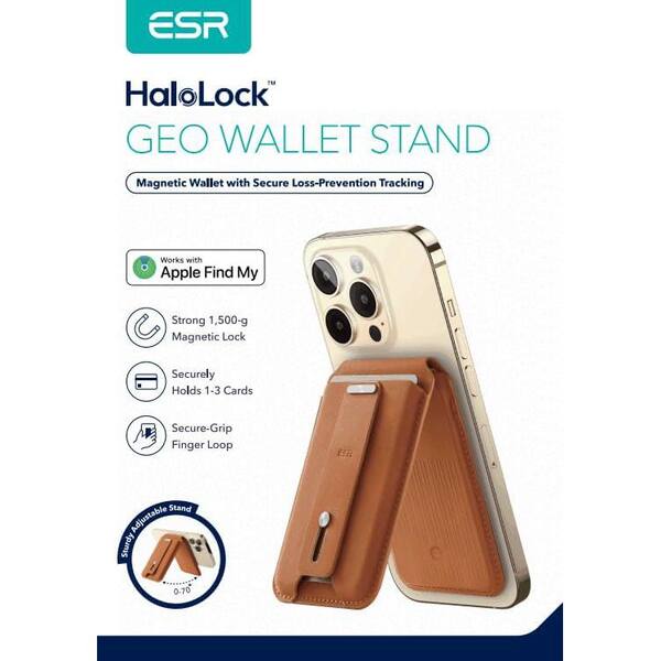 ESR Halolock Magnetic Geo Wallet Stand Caramel Brown 2K6090201 - The Home  Depot