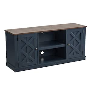 54 in. Navy TV Stand for TVs Upto 65 in.