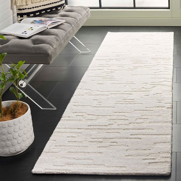Renewal 2 ft. x 8 ft. Ivory Abstract Runner Rug