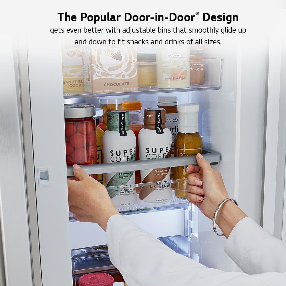 Stainless Steel 29.5 Cu. Ft. Smart French Door Refrigerator with Ice Maker