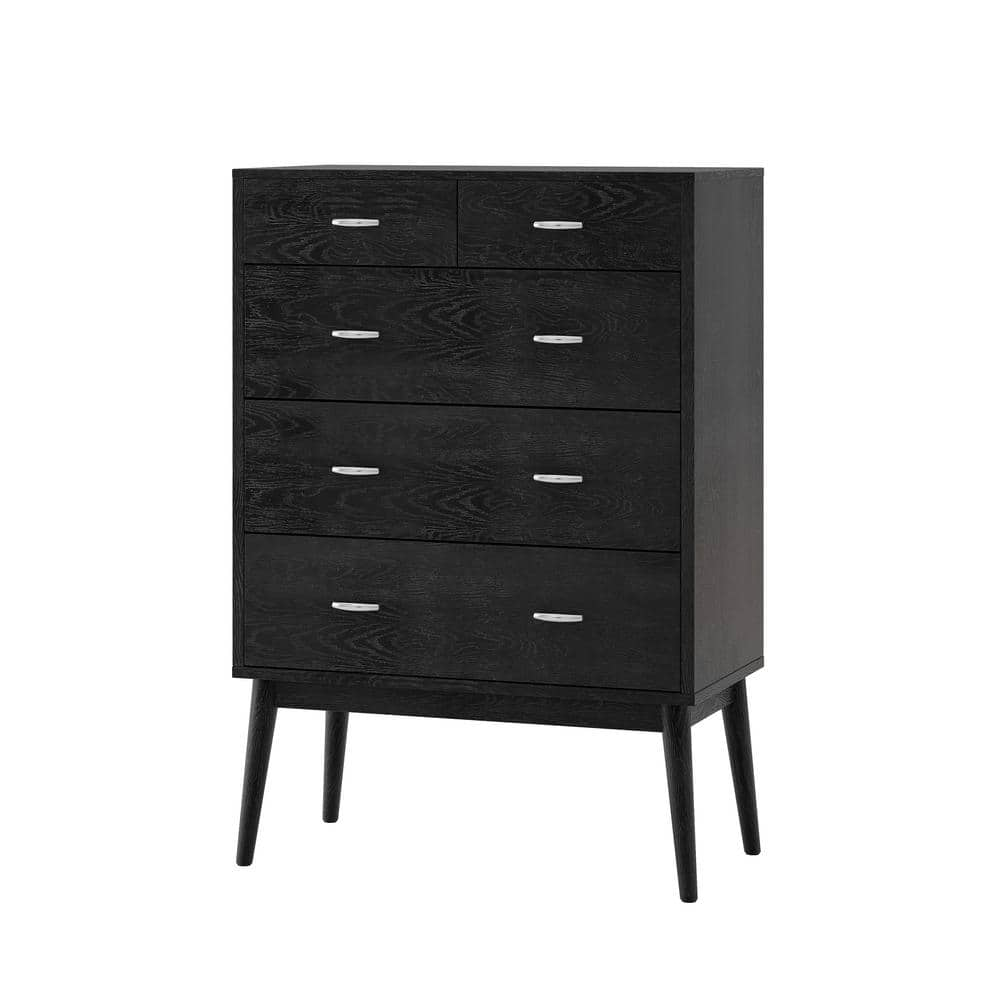 Noble House Starla 5Drawer Black Dresser 109868 The Home Depot