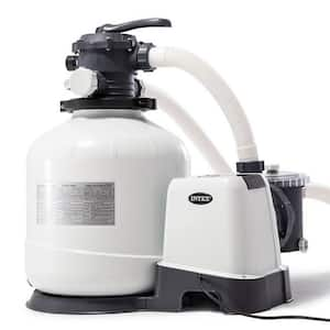 3000 GPH Pool Sand Filter Pump with Krystal Clear Saltwater System