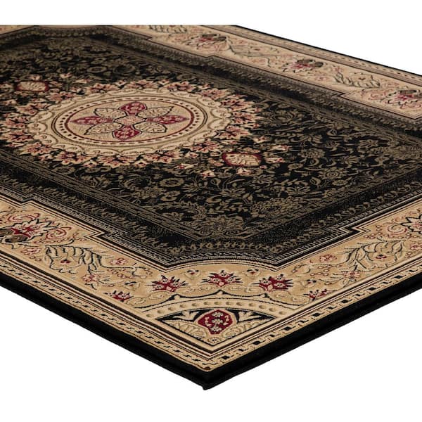 Concord Global Trading Ankara Chateau Black 9 ft. x 13 ft. Area 