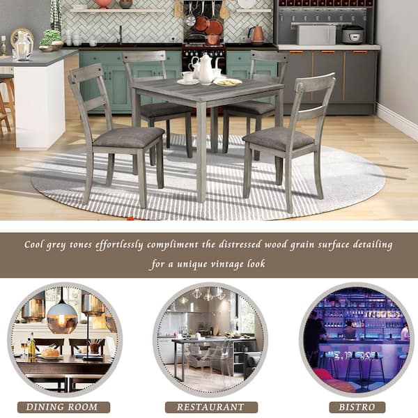 Rooms to go gray dining 2024 table