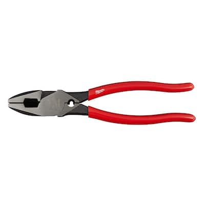 9 in. High-Leverage Linesman Pliers with Crimper