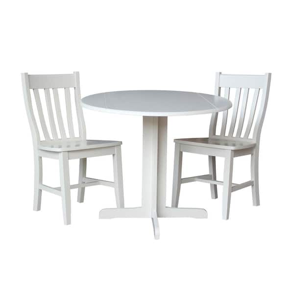Unbranded 3-Piece White Dining Set