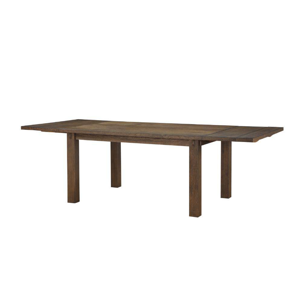 Benjara 42 in. Brown Wood 4 Legs Dining Table (Seat of 6) BM193802 ...