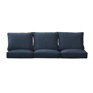 27 x 29 x 5 (6-Piece) Deep Seating Outdoor Couch Cushion in Sunbrella Revive Indigo