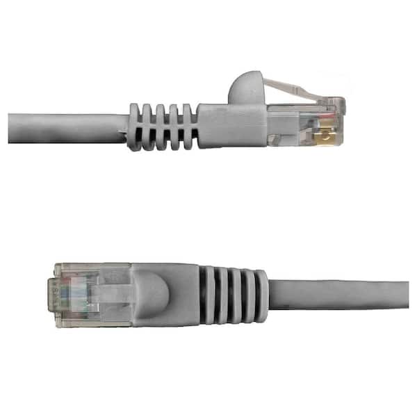NTW 7 ft. Cat6 Snagless Unshielded (UTP) Network Patch Cable, Gray