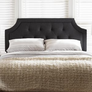 Mars Dark Gray Fabric Upholstered Full Size Headboard