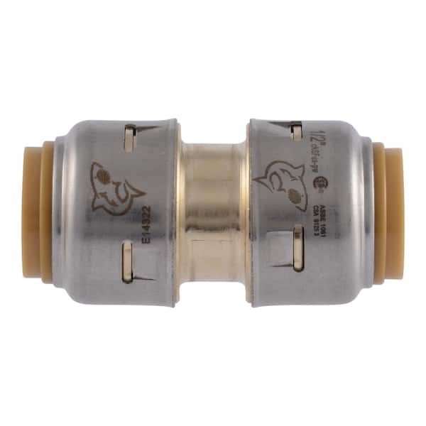 SharkBite - Max 1/2 in. Brass Push-to-Connect Coupling Fitting