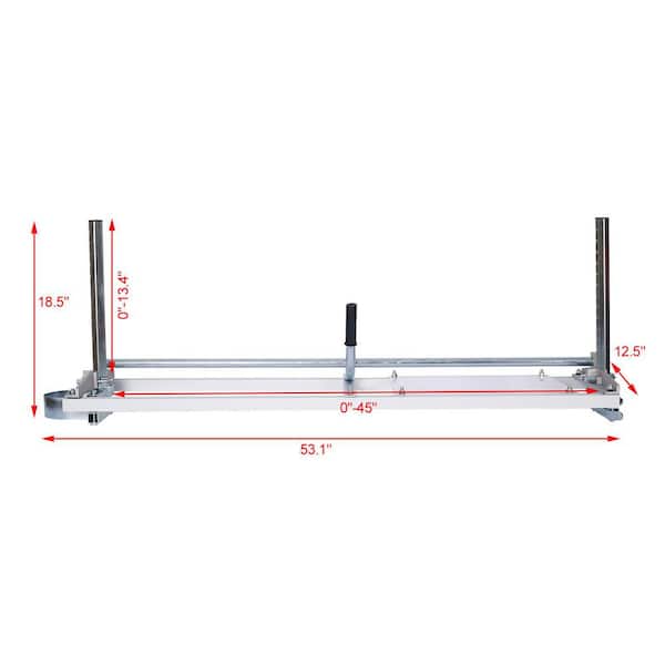 Portable Aluminum Steel Chainsaw Mill, Planking Milling Bar Size 14 in. - 48 in.