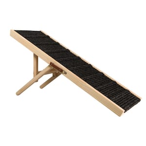 1.97 in.H Adjustable folding Dog Ramp suitable with non-slip foot covers