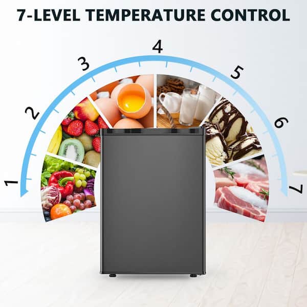 COWSAR 17.52 in. 2.6 cu. ft. Mini Refrigerator with Freezer
