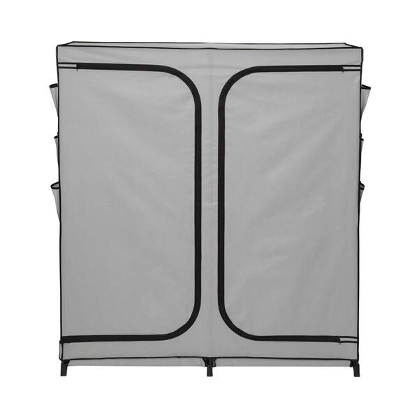 Honey-Can-Do 65 in. H x 60 in. W x 20 in. D Gray Steel/Non-Woven 