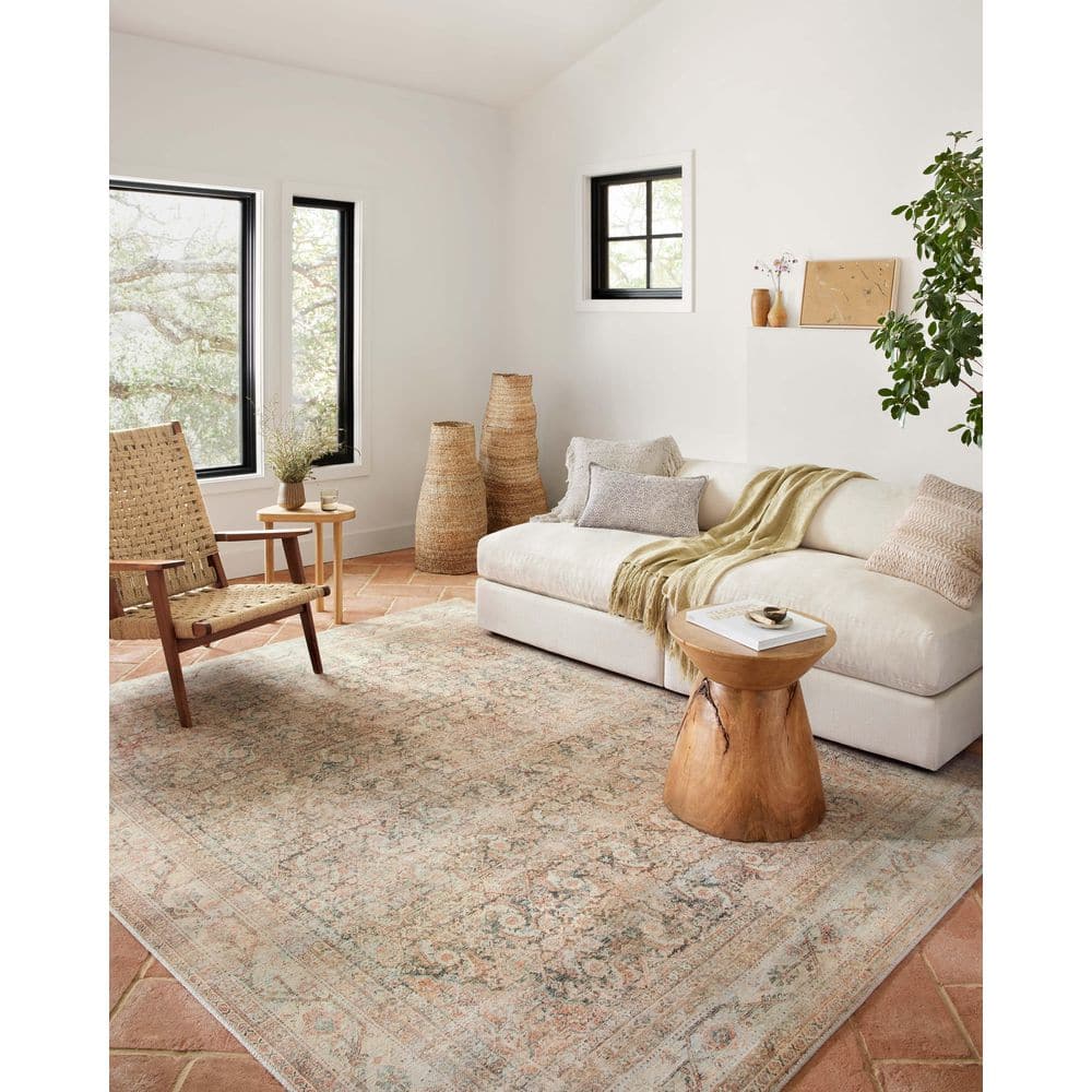 Adrian Black Oriental Rectangular Synthetic Stain-Resistant Rug