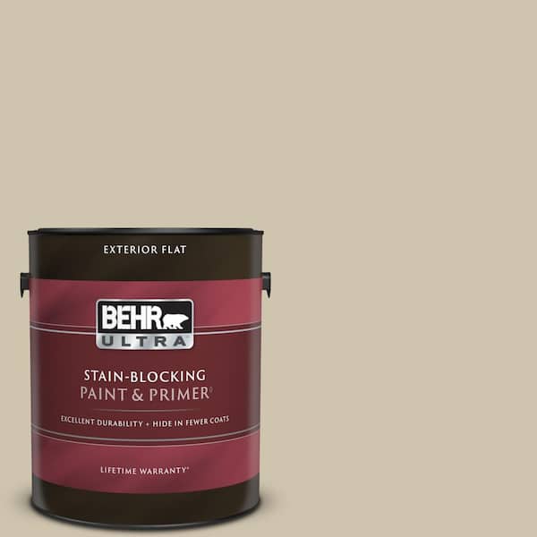 BEHR ULTRA 1 gal. Home Decorators Collection #HDC-NT-18 Yuma Sand Flat Exterior Paint & Primer