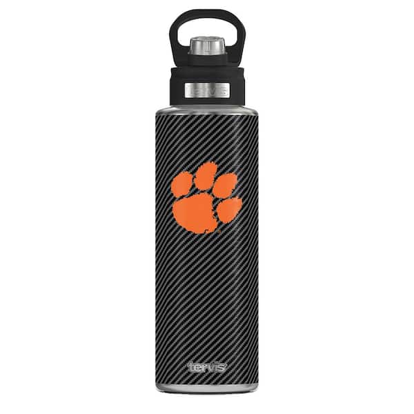 Tervis CL CLEMSON CFIBER 40 oz. Stainless Steel Wide Mouth Water Bottle Powder Coated Standard Lid