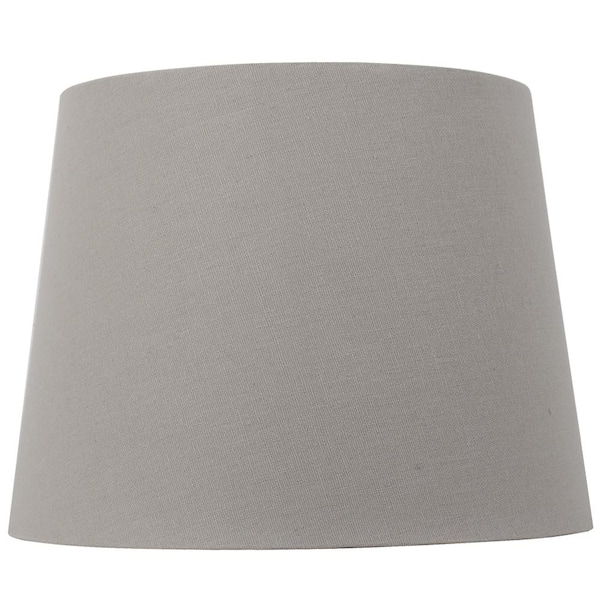 Hampton Bay Mix and Match 10 in. Dia x 7.5 in. H Gray Round Accent Shade
