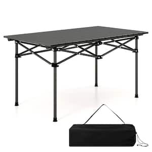 38 in. Aluminum Folding Lightweight Camping Table with Carrying Bag
