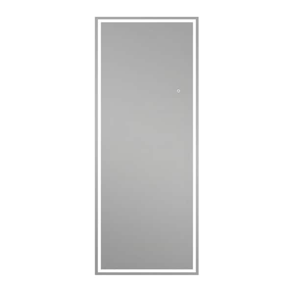 ORGANNICE 32 in. W x 79 in. H Rectangle LED Full Length Mirror with Lights Large Floor Mirror