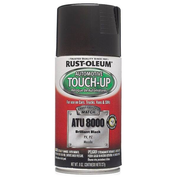 Rust-Oleum Automotive 8 oz. Brilliant Black Auto Touch-Up Spray (6-Pack)