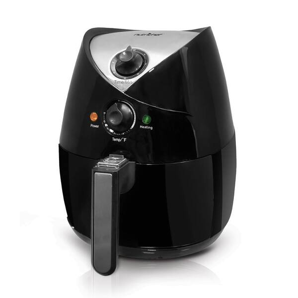 NutriChef 4 Qt. Stainless Steel Air Fryer with Digital Display