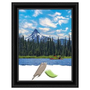 Corded Black Picture Frame Opening Size 18 x 24 in.