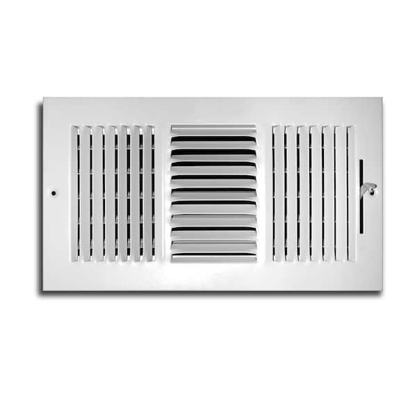 TruAire 12 in. x 10 in. 3-Way Wall/Ceiling Register