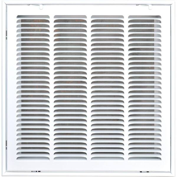 SPEEDI-GRILLE 16 in. x 16 in. Return Air Vent Filter Grille, White with Fixed Blades