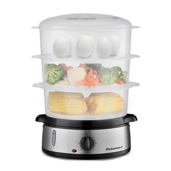 40cm Stainless Steel 3 Tier Layer Steamer With High Lid Dome – R & B Import