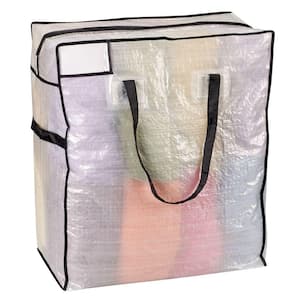 HOUSEHOLD ESSENTIALS Krush 6-Gal. Rectangle Mini Storage Tote Bag in  Natural (Set of 2) 2246 - The Home Depot