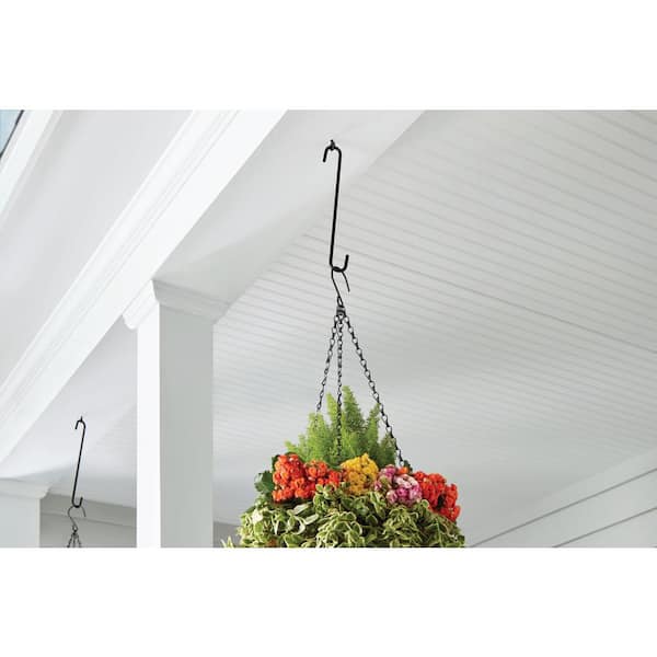 Vigoro 1 574 In X 0 23 In X 11 73 In Black Iron Extender Hook 5949 The Home Depot