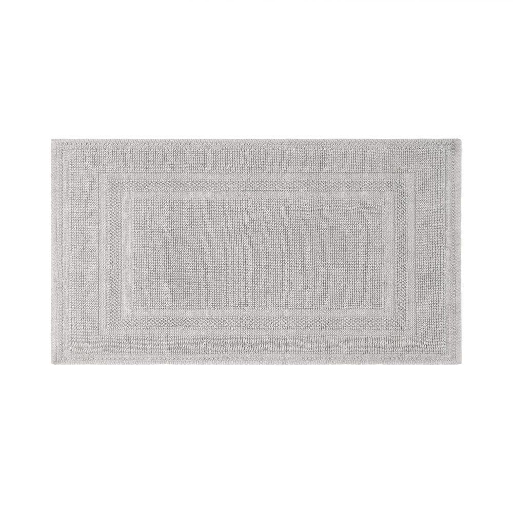 Jen Reed Bathroom Area Rug Jean Pierre Stonewash Racetrack Washed Beige 21 in. x 34 in. Cotton ...
