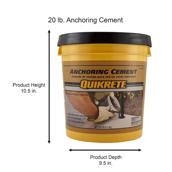 せめんと Quikrete 20 lb. Hydraulic Water-Stop Cement Concrete Mix
